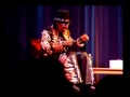 a conversation with bootsy collins on february 7, @ berklee performance center with poet thomas sayers ellis.

bootsy tells how james brown layed the one on him in this short clip.

as we all know, bootsy was the bass player for james brown & parliament-funkadelic & bootsy's rubberband and is solid funk.

video shot by bill t miller (btm) with the built-in lo-fi avi movie feature on a snapshot camera.

berklee crew did shoot hi-fi pro two camera footage of the complete 