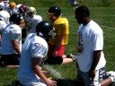 Packers Pro teaching at camp Packers Pro teaching at camp