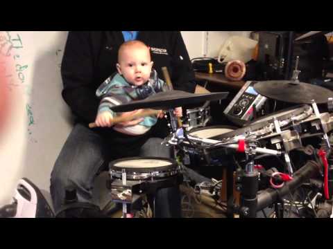 NelsonsMusic1 - This is our 10 month old grandson. We just put a drum stick in his hand to see what would happen. He immediately knew what to do!