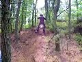 klx250 doin a trials section