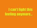 I Can't Fight This Feeling Anymore - REO Speedwagon (Lyrics)