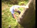 Ace gritstone bouldering - Roaches