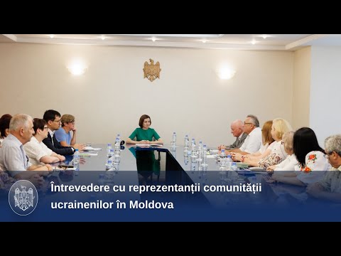 Șefa statului a avut o întrevedere cu reprezentanții comunității ucrainenilor în Moldova