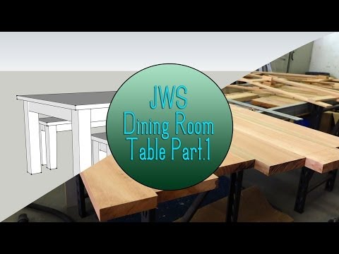 dining - For the first project of 2014 on JordsWoodShop we will be making a simple yet beautiful dining room table with matching bench seats. In this video I we begin...
