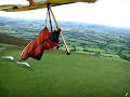 Mike Hoppett Hangglider thermal overshoot LONGMYND UK Mike Hoppett Hangglider thermal overshoot LONGMYND UK