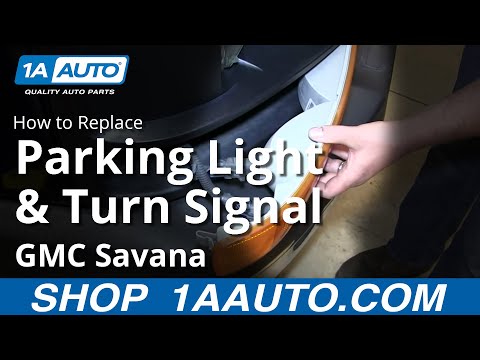 How To Install Replace Change Parking Light and Bulb 2003-13 Chevy Express GMC Savana