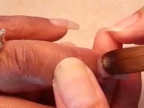 how to fill acrylic nails step by step