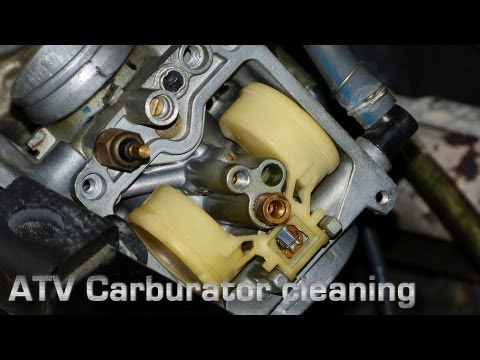 how to clean carburetor on atv
