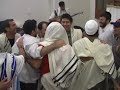 The Happy Minyan of L.A. pray Sukkot\