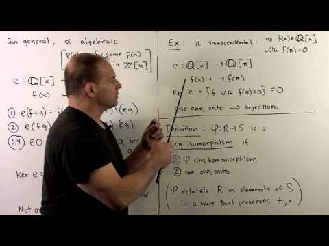how to prove ring homomorphism