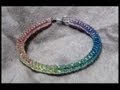 ►The Crystal Hippie Bracelet - Craft Tutorial 16 (Original Rainbow Boondoggle)