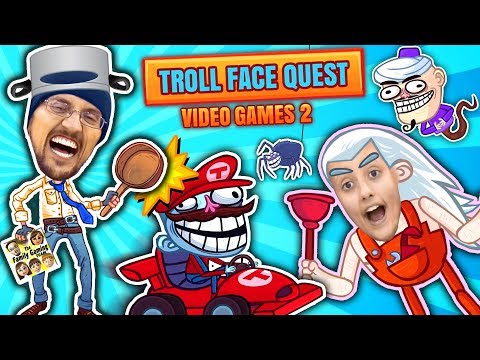 SUPER TROLLARIO BROTHERS! Hilarious Trollface Quest Video Games 2! FGTEEV Funny Meme Gameplay