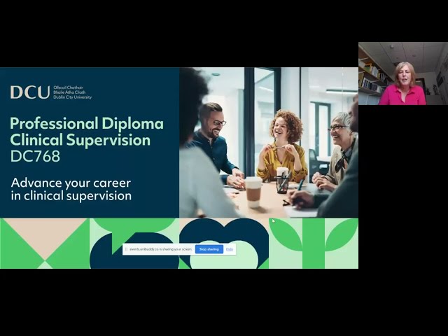 Professional Diploma in Clinical Supervision - Postgraduate Information Week