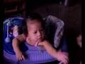 baby showing her moves in her walker