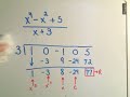 Synthetic Division - Example 2