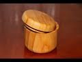 Woodturning Project Wooden Box on the Lathe