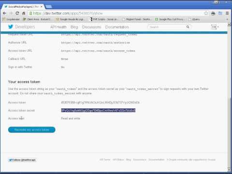 how to twitter api key