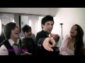 Me and the band covering I Want It That Way by BSB