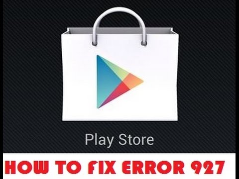 how to fix error 927