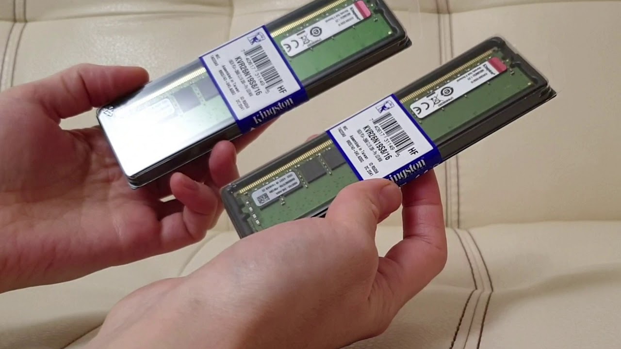 7. Модуль памяти KINGSTON VALUERAM KVR26N19S8/16 DDR4 - 16ГБ, 2666