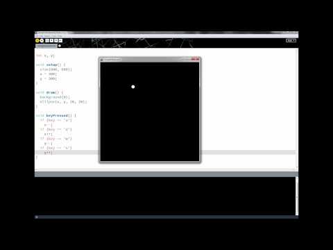 Processing Tutorial: Lesson 22 – Using the Keyboard | eraserpeel
