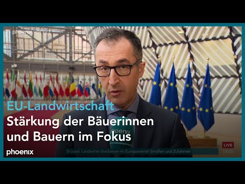 Bundeslandwirtschaftsminister Cem zdemir zum Treffen der EU-Agrarminister:innen am 26.03.2024 in Brssel