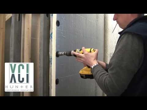 how to fasten rigid insulation to concrete