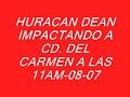 huracan dean en cd  del carmen