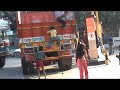 Mumbai Kids run through the goods truck