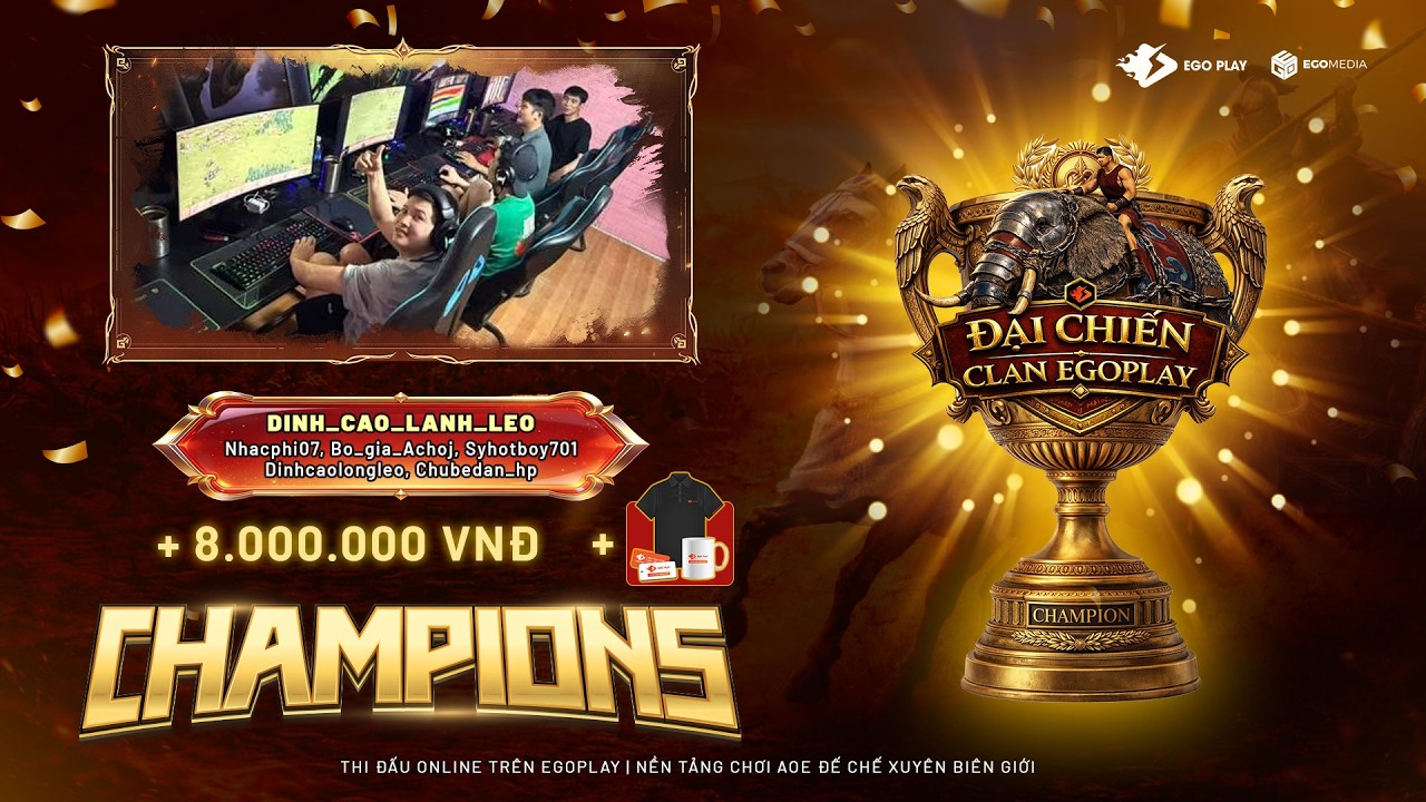 AoE Highlights: Chung Kết AOE Chung Kết Giải Clan EGOPLAY