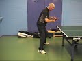 How to Play a Table Tennis Backhand Drive - Stage 4 Posture