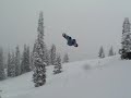 Click here to watch this video Double back flips, front flips, rodeos, pow landings and fun
