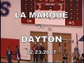 La Marque vs Dayton basketball