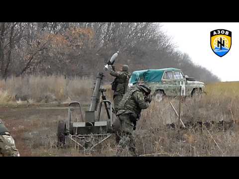 Полк "Азов" уничтожил огневые точки боевиков (видео)