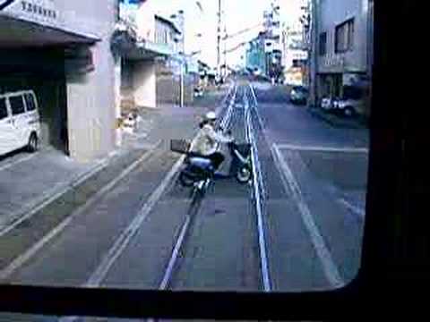 土佐電鉄伊野線 鴨部高町駅付近