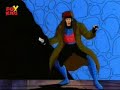 gambit vs wolverine vs jubilee in the danger room.. fox 90's cartoon show x-men.