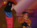 gambit vs wolverine vs jubilee in the danger room.. fox 90's cartoon show x-men.