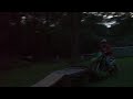 Dad breaks out race bike on bmx jump