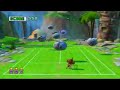preview of sega superstars tennis minigame. arena details: space harrier: maybe... the arena specially made for sega superstars tennis?