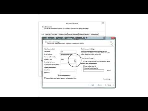How to add your IMAP account to Outlook 2010 YouTube