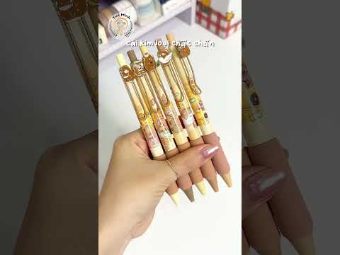 Bút chì kim bấm Capybara hình nổi KBX-6260B B154 Bút chì kim ngòi 0.5mm đêm tay hoạt hình dễ thương