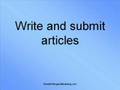 How To Write An eBook