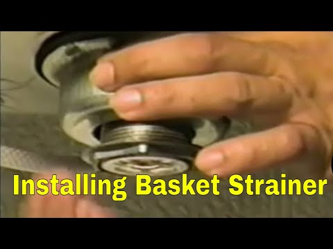 how to install ez lock sink strainer
