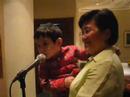 Jude singing Happy Birthday to Grandpa Manny