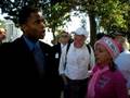 Jesse Jackson, Jr justifying 'yes' vote on Bailout to Medea of CODEPINK