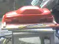 Painting of car frp model