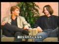 This is an interview with Keanu Reeves and Patrick Swayze shown on Japanese television in which they discuss their work together on the film Point Break.