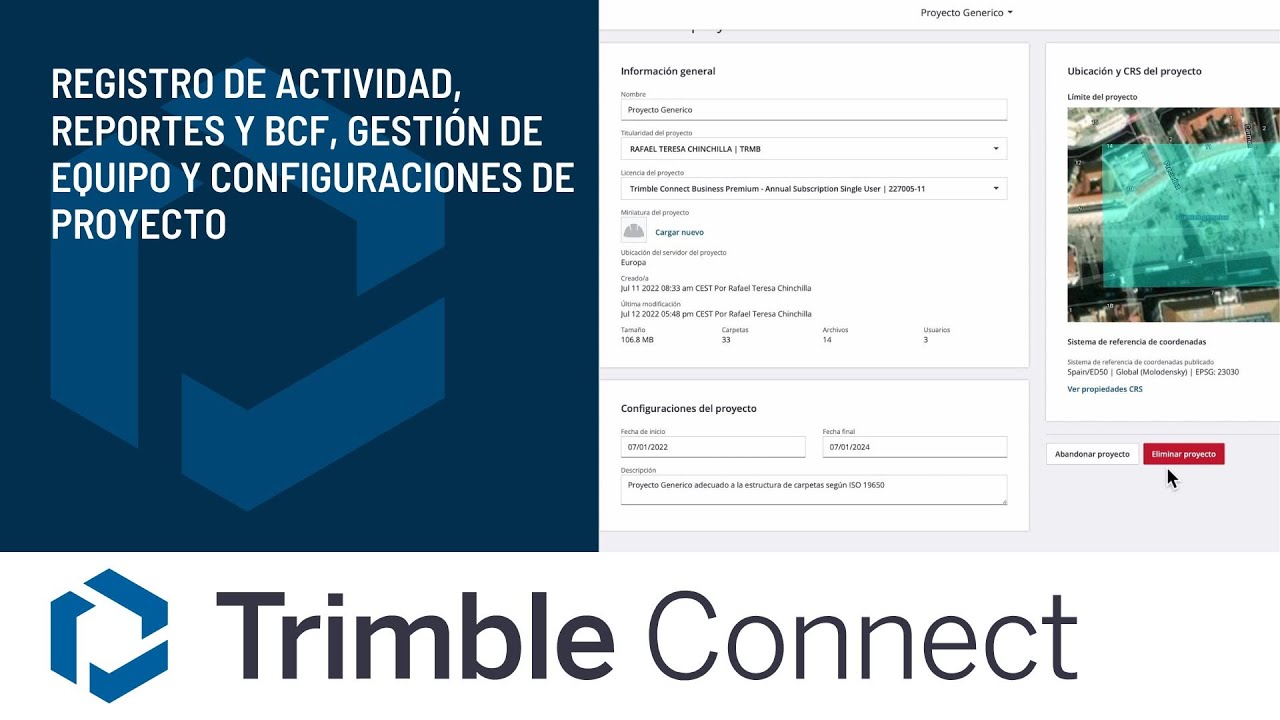 6/6 Actividad, Reportes y BCF, Gestión de Equipo en Trimble Connect | CDE | Por Rafael Teresa