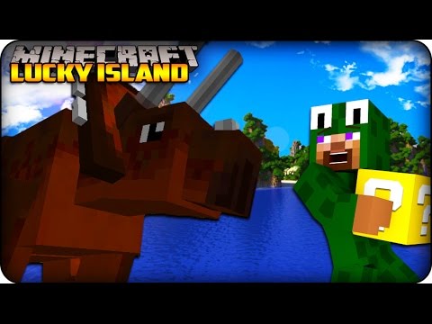 Minecraft - Lucky Block Survival Island - 'DINOSAURS? ' (Lucky Block Mod) #15
