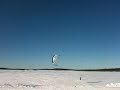 Snowkite Newfoundland canada - 01-26
